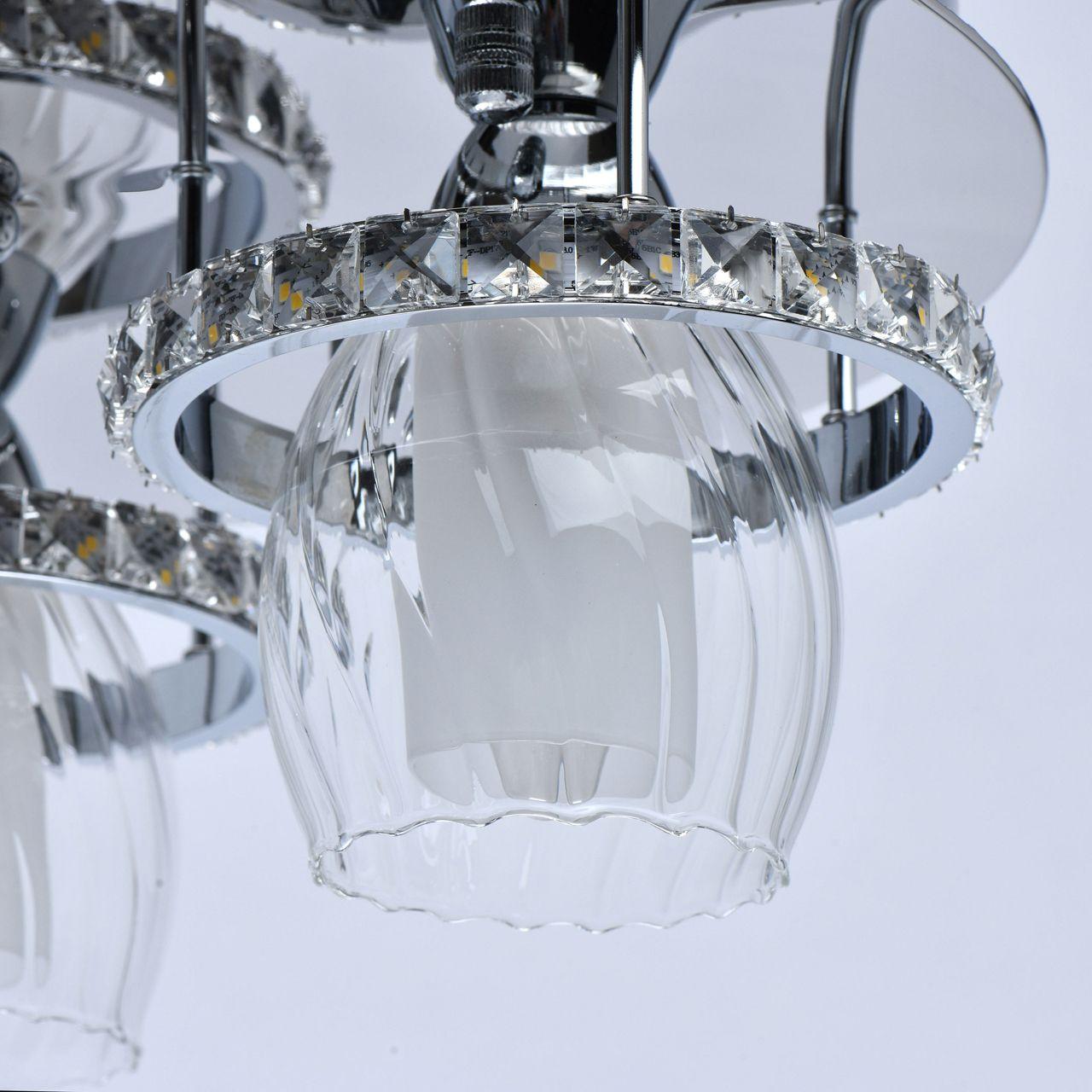 Потолочная люстра De Markt City Мадлен 424011203 DE MARKT МАДЛЕН 328377 Хром;прозрачный  - Вид №3