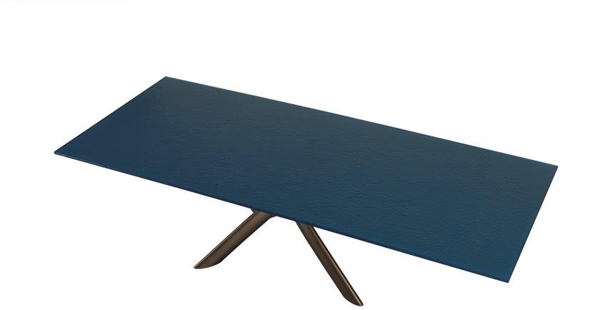 Tonin Casa Прямоугольный стол из цветного стекла sun-id-1398146 - Вид №1