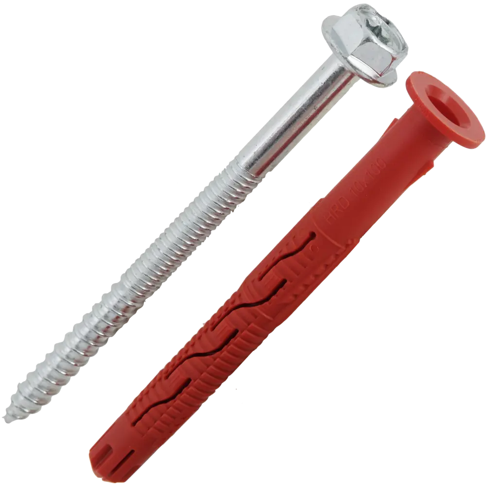 Дюбель фасадный Hilti HRD-H 10x100 мм нейлон/оцинкованная сталь цвет красный 4 шт STLM-2070750 - Вид №1