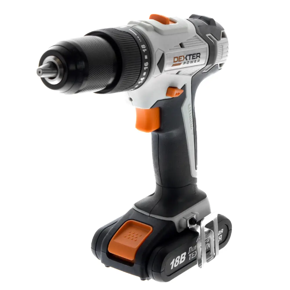 Шуруповерт Dexter, Li-ion 18 В, 2 Ач DEXTER POWER STLM-2061507