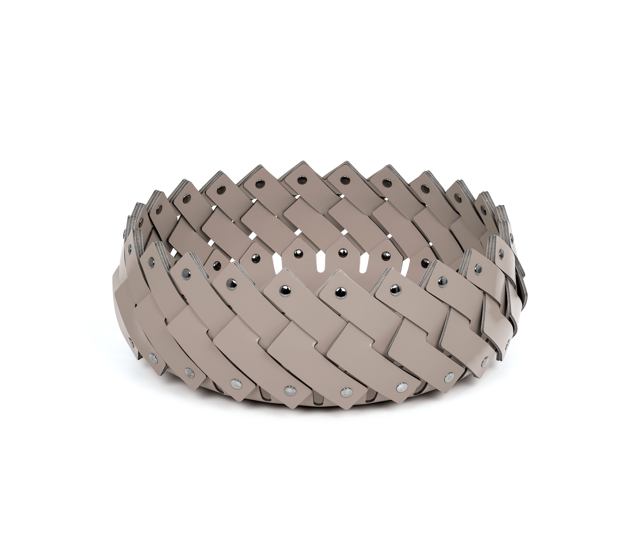 Короткая корзина Almeria - Ø 41XH13 см / регенерированная кожа_camel Pinetti 00.1150.082.011