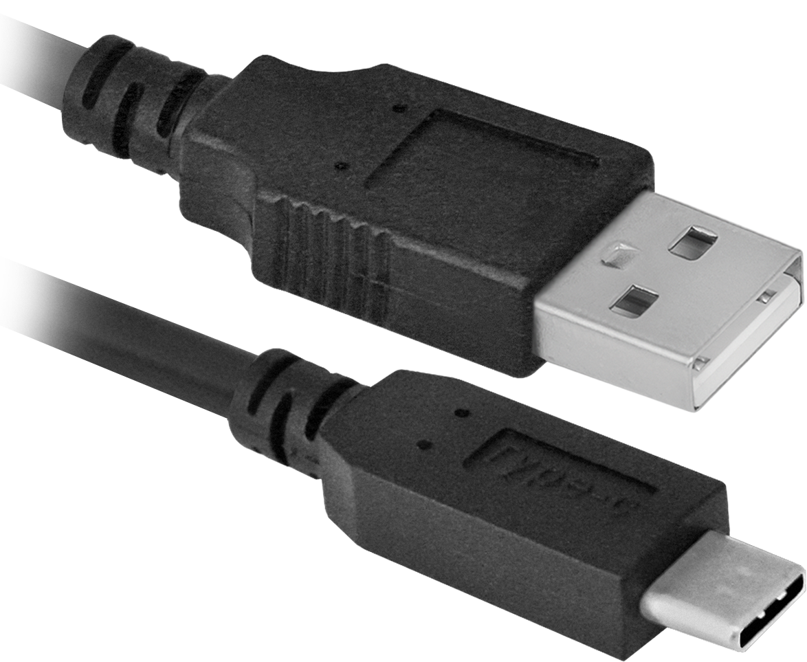 87490 usb кабель usb09-03 usb2.0 am-c type, 1.0 м Defender Santreyd  - Вид №1