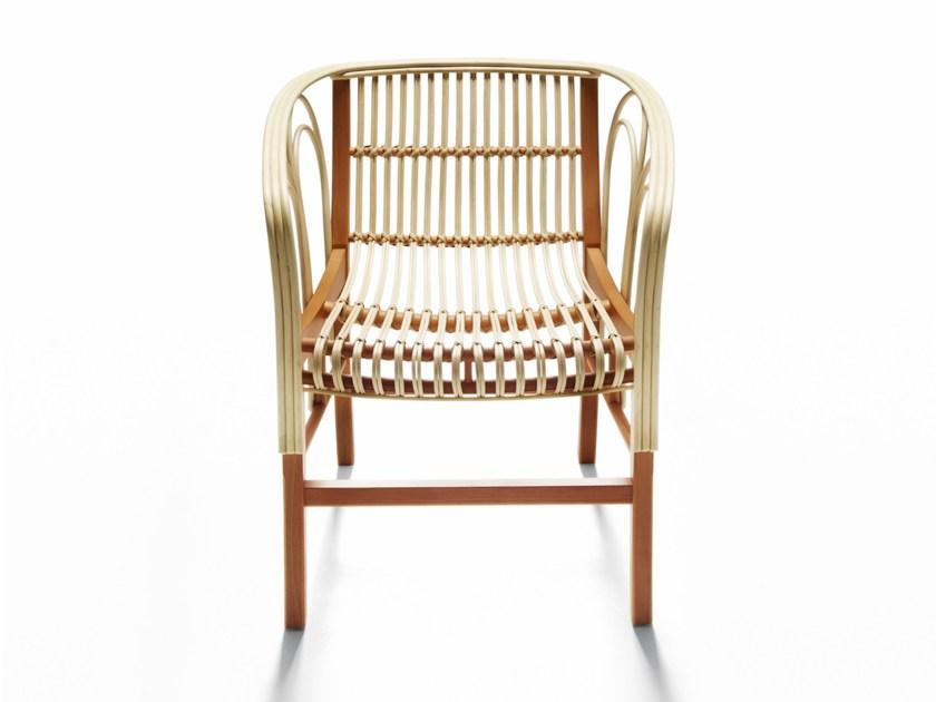 DE PADOVA Плетеный стул с подлокотниками sun-id-1489844 - Вид №1