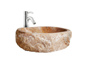 Умывальник с одной столешницей из оникса