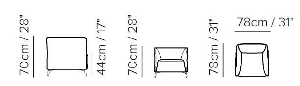 Вращающееся кресло Natuzzi Italia DODI ARCH-00034198 - Вид №4