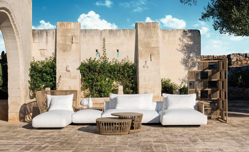 Talenti Модульный садовый диван из ткани и веревки Cliff sun-id-1425103 - Вид №14