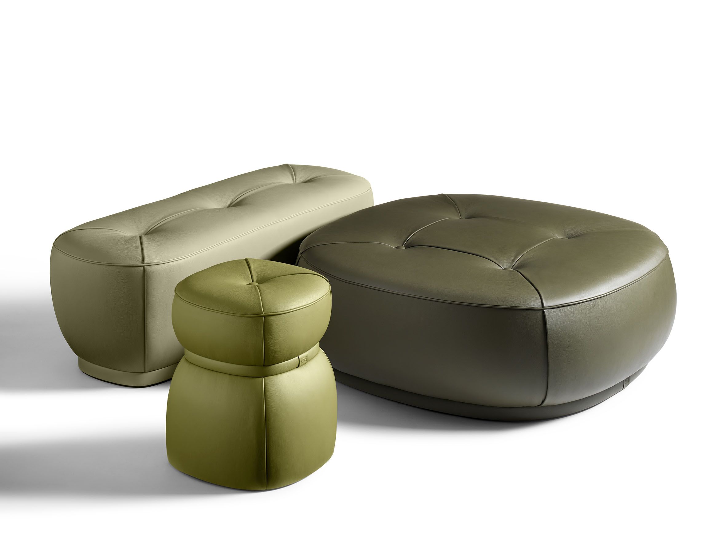 Кожаная мягкая скамья Poltrona Frau коллекция-диваны и кресла ARCH-00079594 - Вид №2