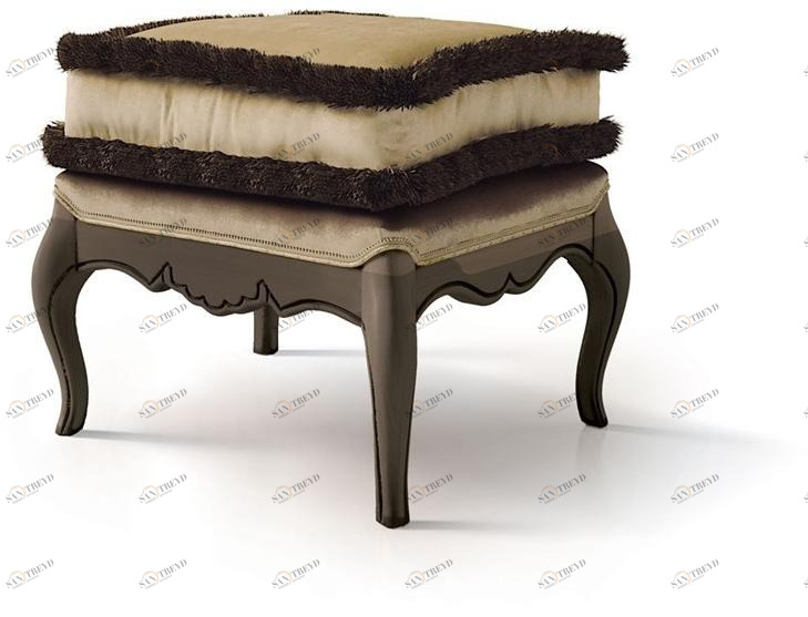 Carpanese Home Низкий табурет, обитый бархатом Heritage 6088 - 6188