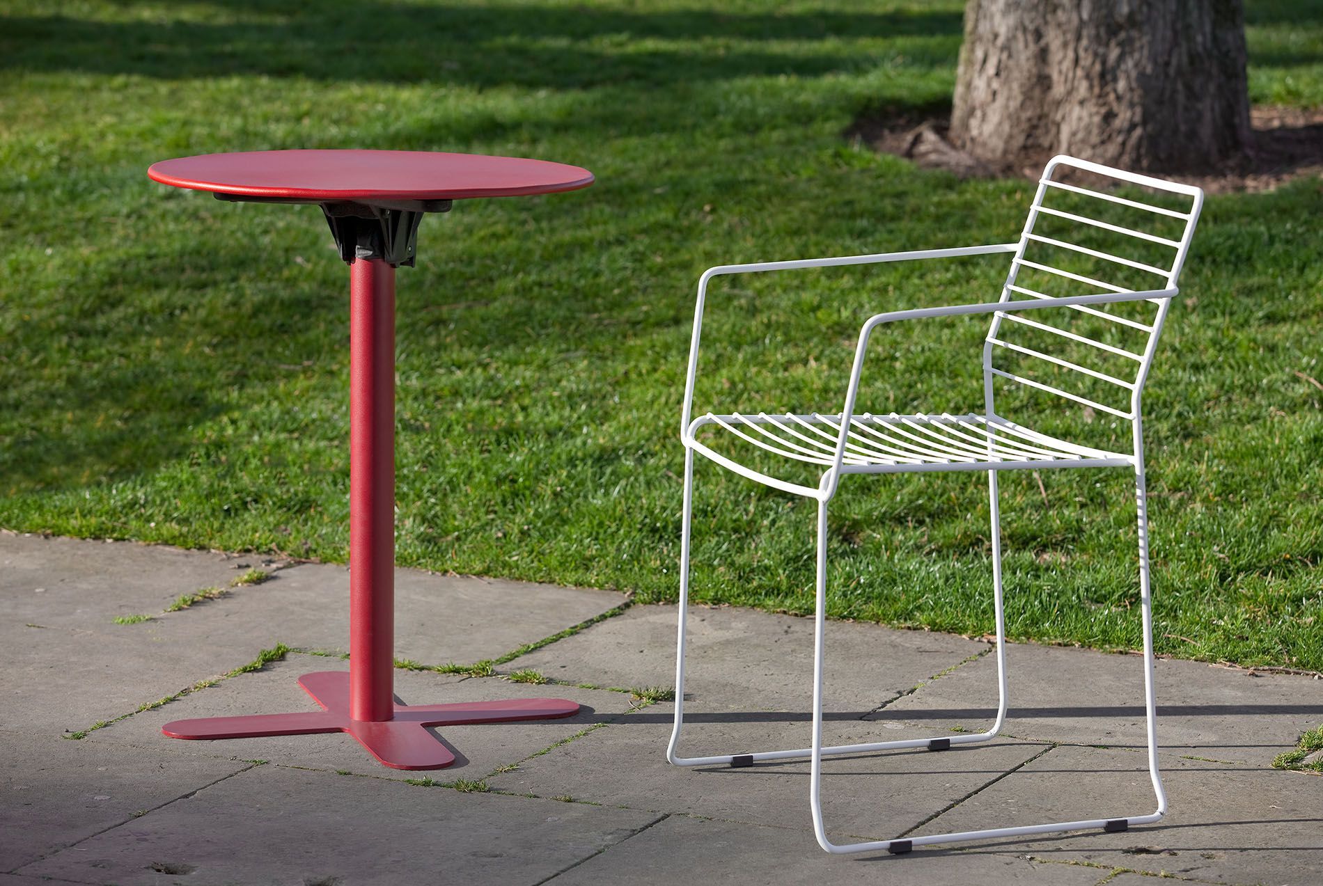 Стул для сада из оцинкованной стали с подлокотниками iSimar ARCH-00127946 - Вид №2