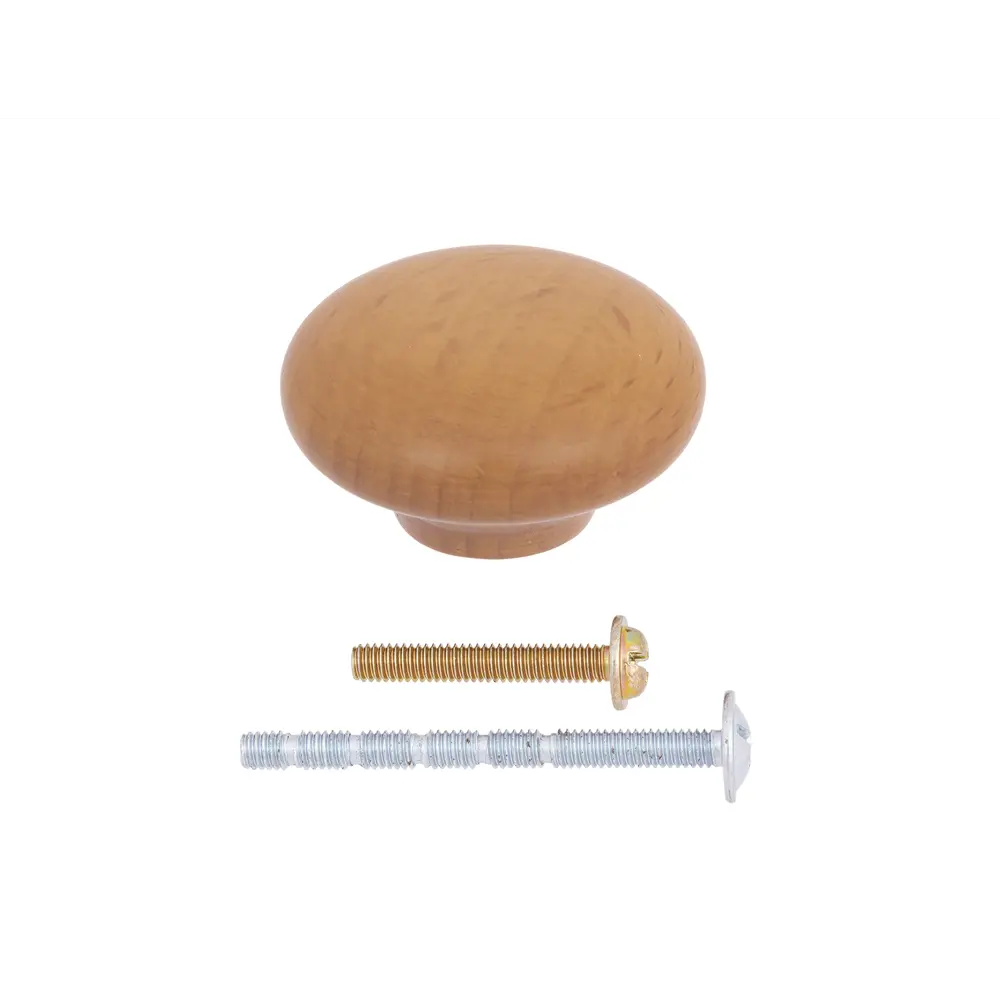 86900179 Ручка-кнопка мебельная Dinopium дерево цвет темно-коричневый STLM-1007890 PALLADIUM  - Вид №1