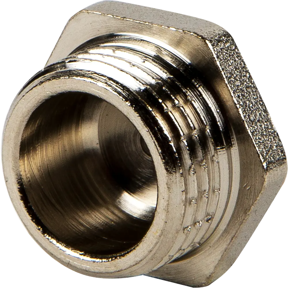 Пробка Valtec наружная резьба 1/2" никелированная латунь 10512480 STLM-2088876 