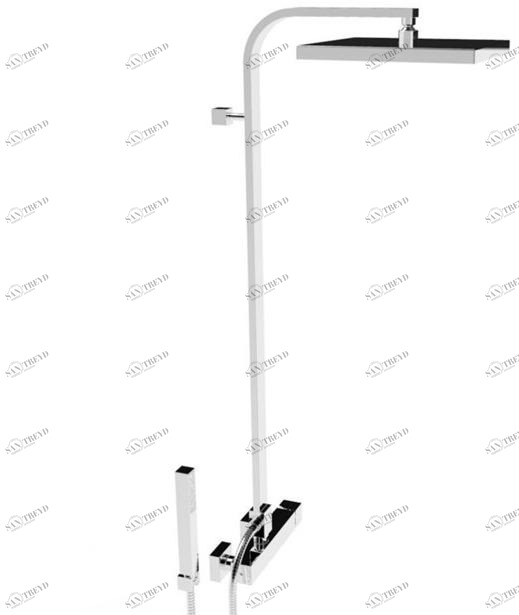 RUBINETTERIE STELLA Душевая стойка с ручным душем Bamboo quadro Bq02423; bq02424