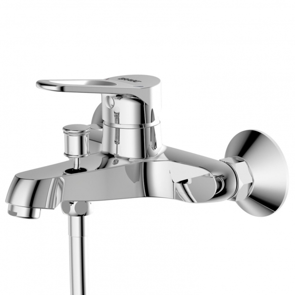 Смеситель для ванны с коротким изливом и аксессуарами ECO-D F693158C-B bravat - Вид №1