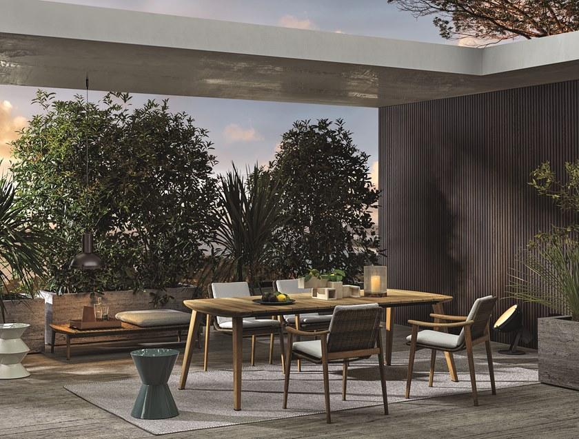 Minotti Садовый стол из тика Fynn outdoor sun-id-1369718 - Вид №2