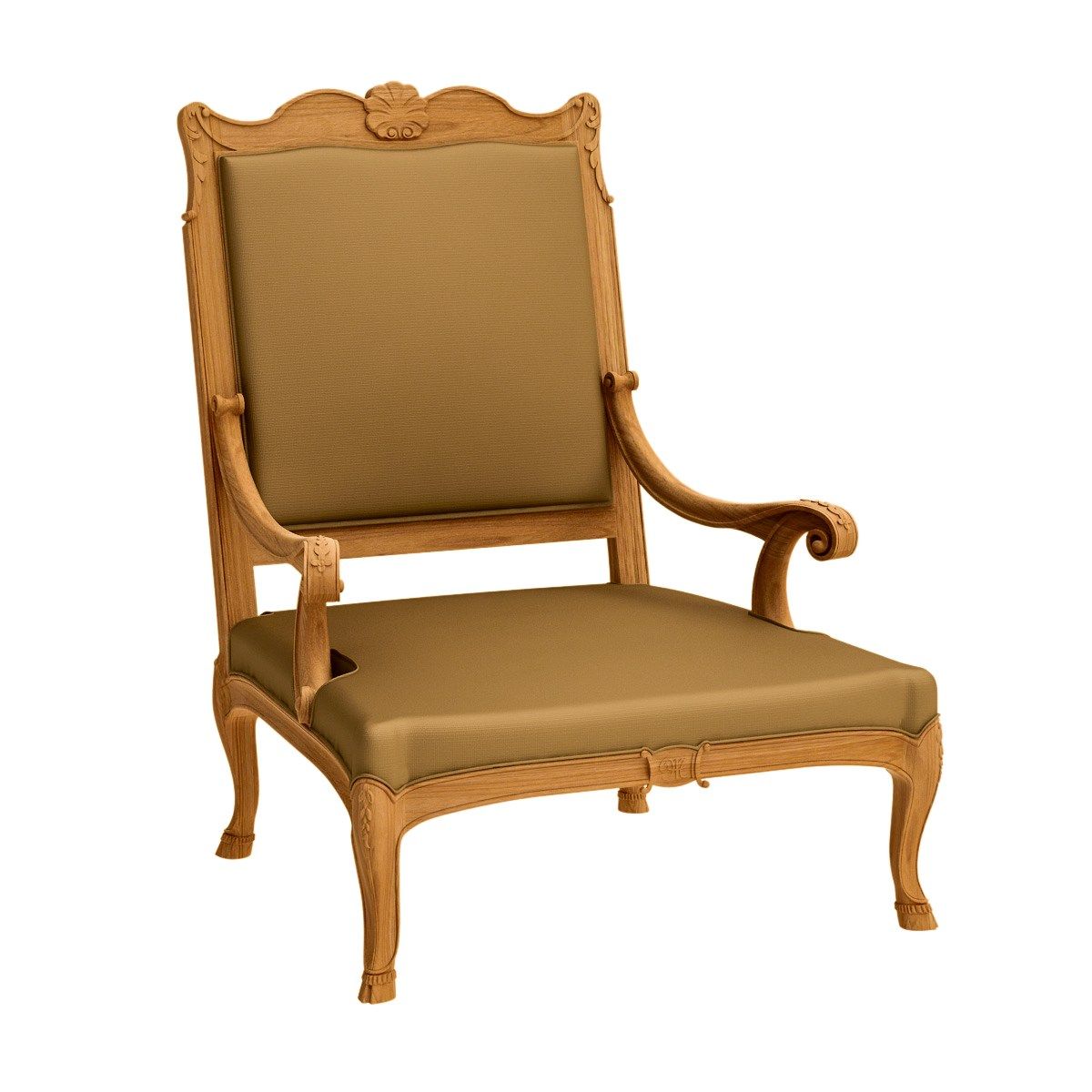 Садовое кресло из тикового дерева ASTELLO Fleur de Lys ARCH-00019019 - Вид №4