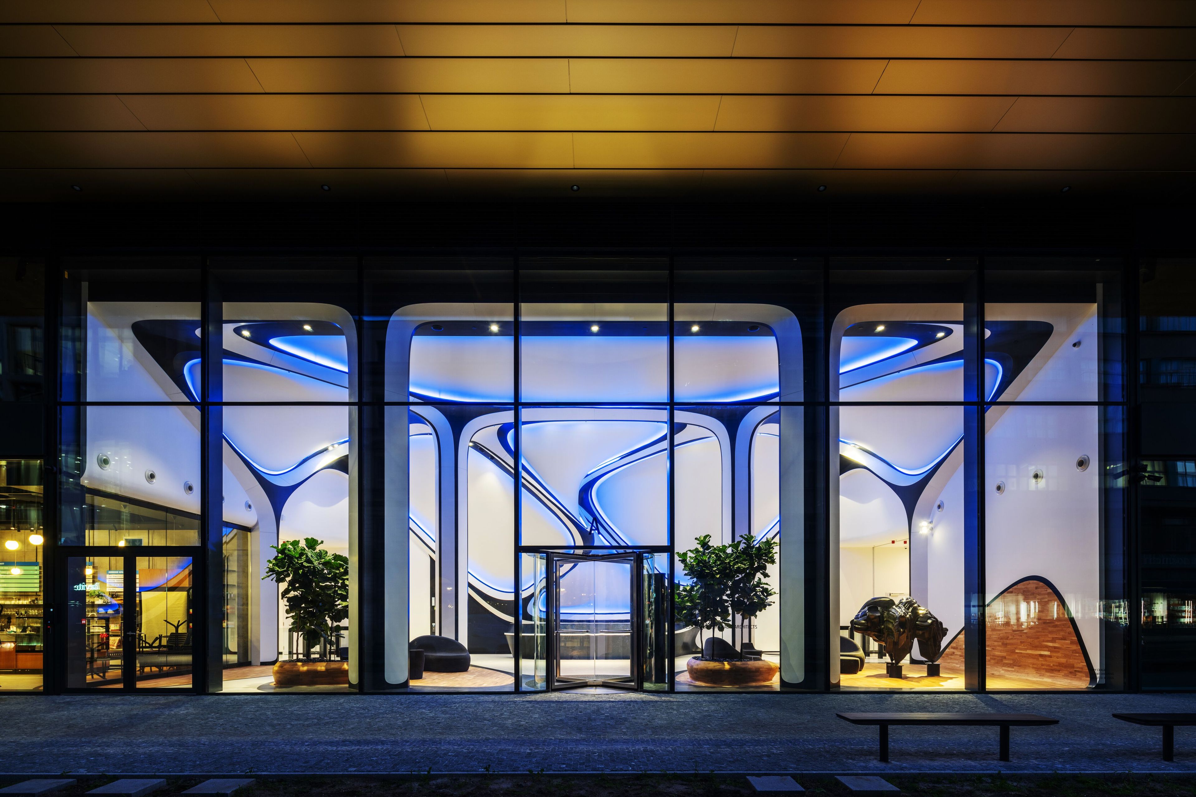 Внутренняя отделка Corian® AMOSDESIGN MASARYČKA LOBBY ARCH-00126954 - Вид №4