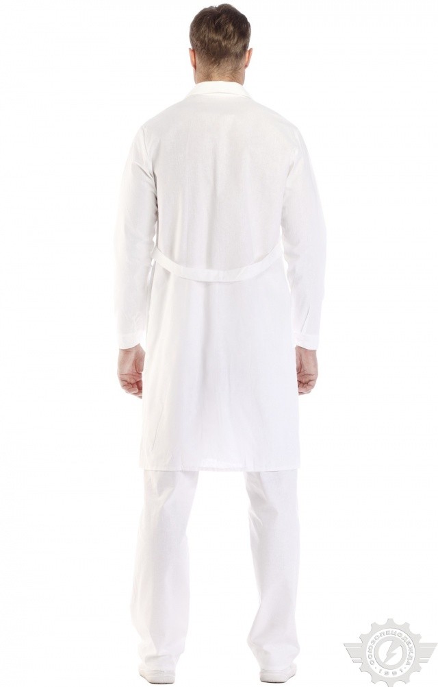 61726 Халат мужской белый  Медицинская одежда  размер 56-58/170-176 Спецодежда  - Вид №8