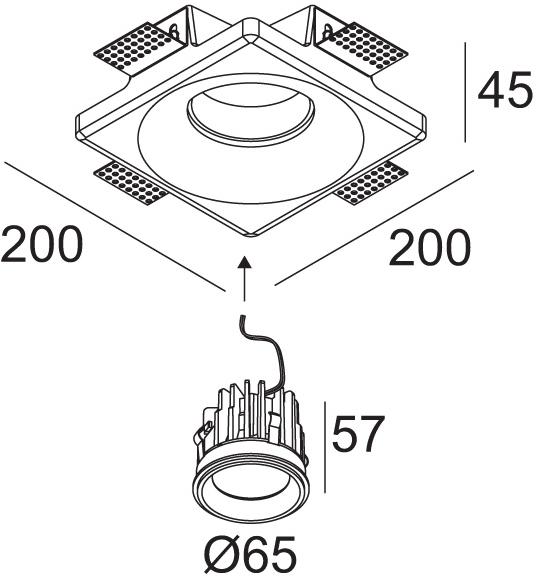 Delta Light Квадратный светодиодный прожектор с диммером Gyn sun-id-1383929 - Вид №6