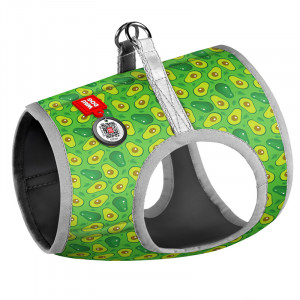 ПР0053668 Шлейка для собак Waudog с рисунком Авокадо (S1, обхват груди 40-45см, обхват шеи 29-31см) COLLAR