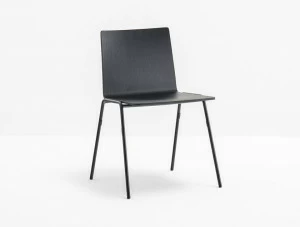 Pedrali Стул для ресторана из стали и дерева Osaka metal 5711