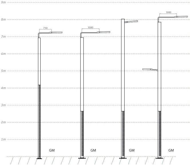 GHM-ECLATEC Металлический уличный фонарь Pixel sun-id-1512042 - Вид №6