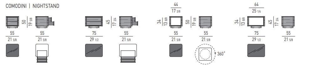 Тумбочка Minotti Milton ARCH-00069850 - Вид №1