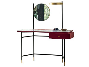 Стальной стол с меламиновой столешницей и ящиком