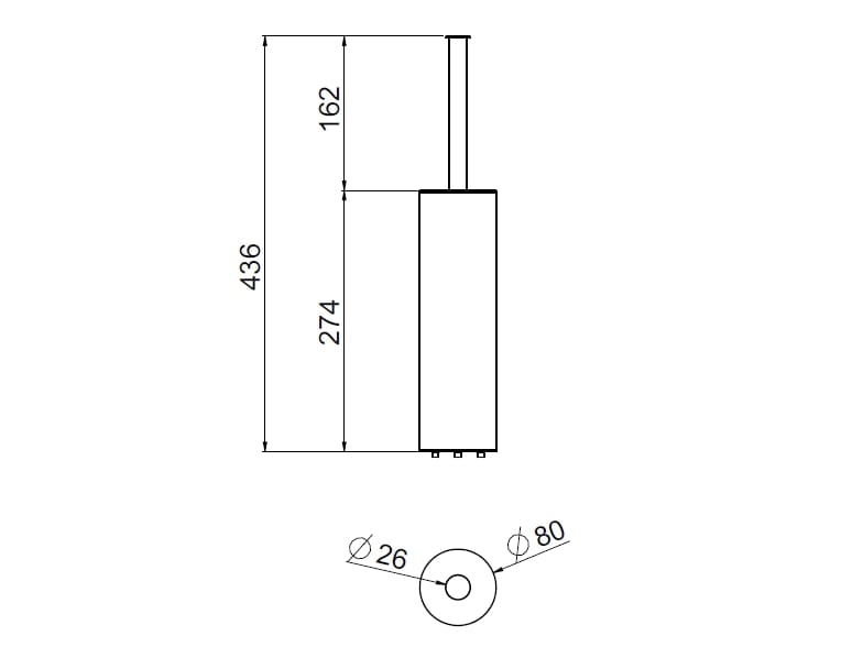 Туалетная щетка из нержавеющей стали CARIMALI Navis ARCH-00144615 - Вид №2