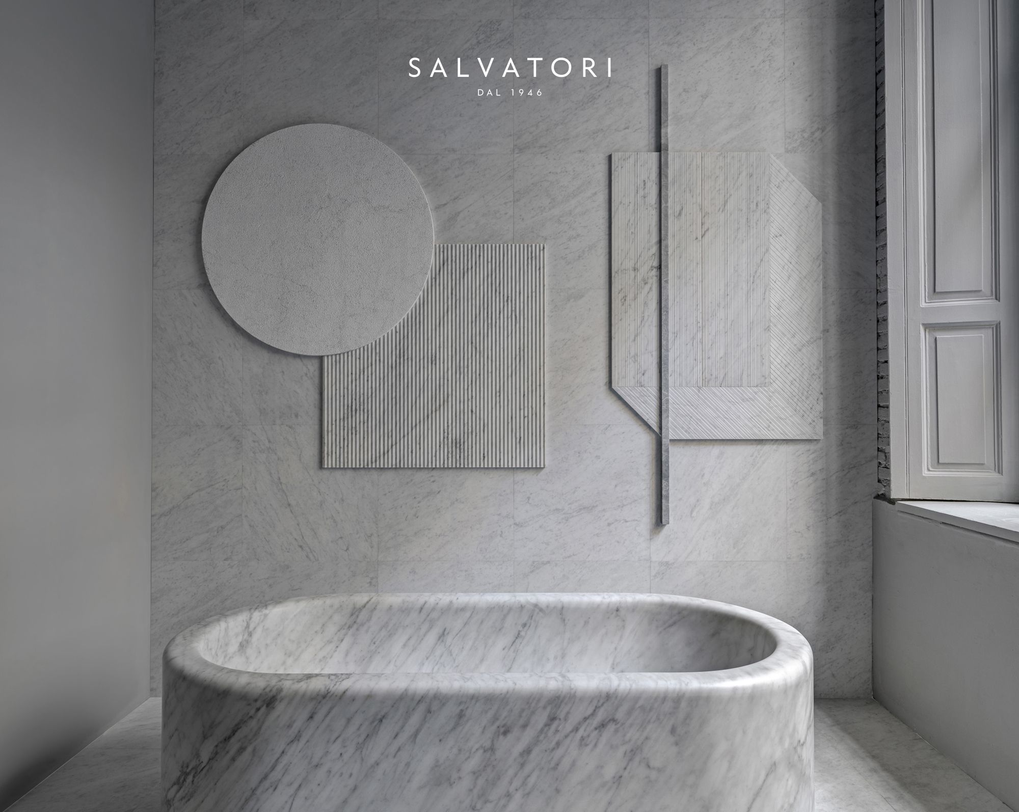 Мраморная ванна в центре комнаты Salvatori Balnea ARCH-00063068 - Вид №3