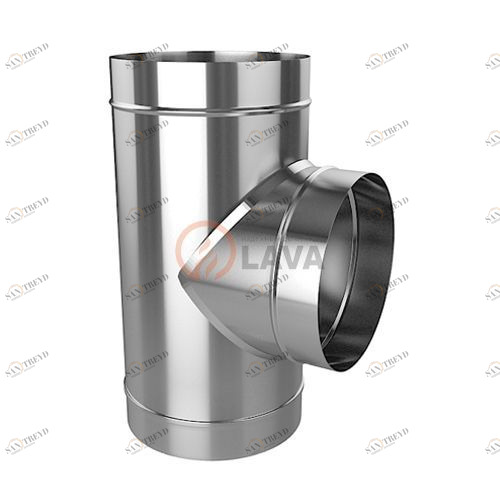 Тройник LAVA 110, нерж. 304 (0,8) 3301