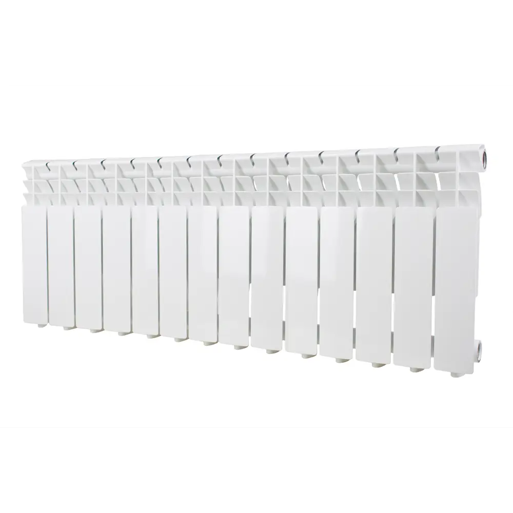 MONLAN Алюминиевый радиатор 14 секций белый 350/80 боковое подключение 89356048 STLM-0940535 - Вид №1