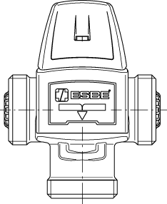 3110 51 00 VTA352Ротационные клапаны » Esbe серии VTA350, VTA550  - Вид №1