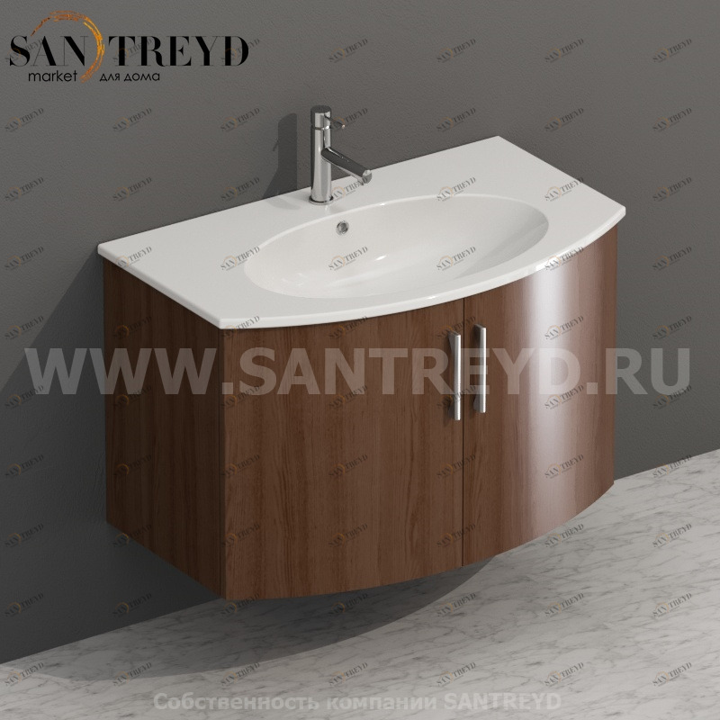 MDMA80Y6169 Тумба с двумя створками 78 см коричневая Globo 4ALL Италия Ceramica Globo