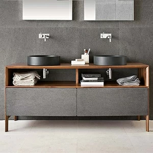 ТУМБА ПОД РАКОВИНУ НАПОЛЬНАЯ NEOS 150Х50 СМ WALNUT