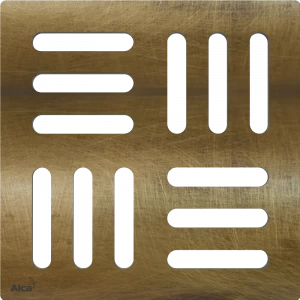 Дизайновая решетка 102×102 мм бронза-антик