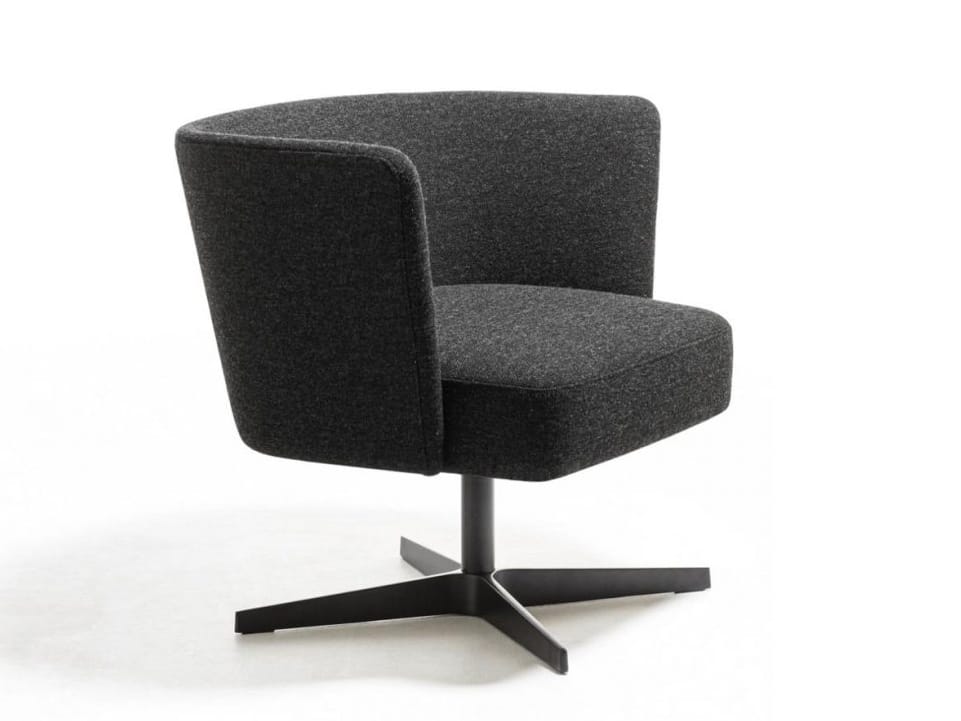 Тканевое кресло с подлокотниками La Cividina велюр ARCH-00147819