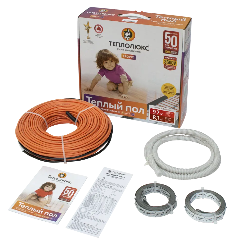 Нагревательный кабель для теплого пола Теплолюкс 78 м, 1400 Вт STLM-2101448 - Вид №2