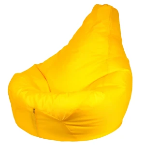 Бескаркасное кресло-груша желтого цвета 120x80 см 89428120