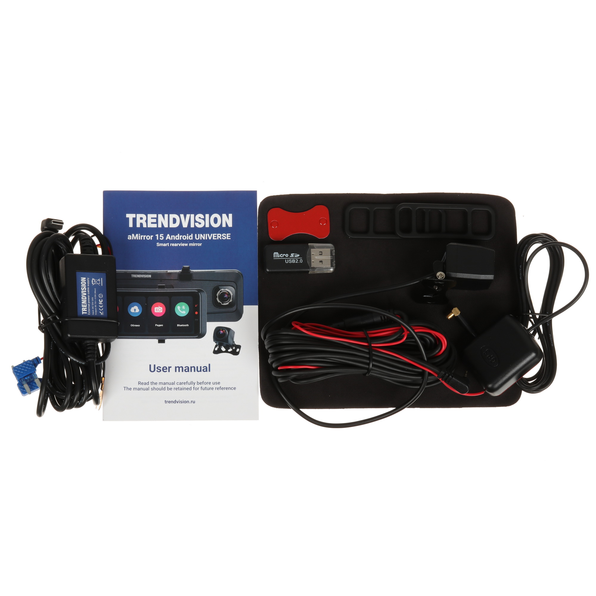 5634967 Видеорегистратор-зеркало TrendVision 15 Android UNIVERSE STDN-0114934 - Вид №9