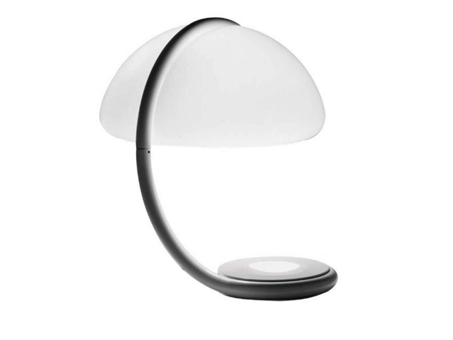 Металлическая настольная лампа с абажуром из метакрилата Martinelli Luce змея ARCH-00057086 - Вид №1