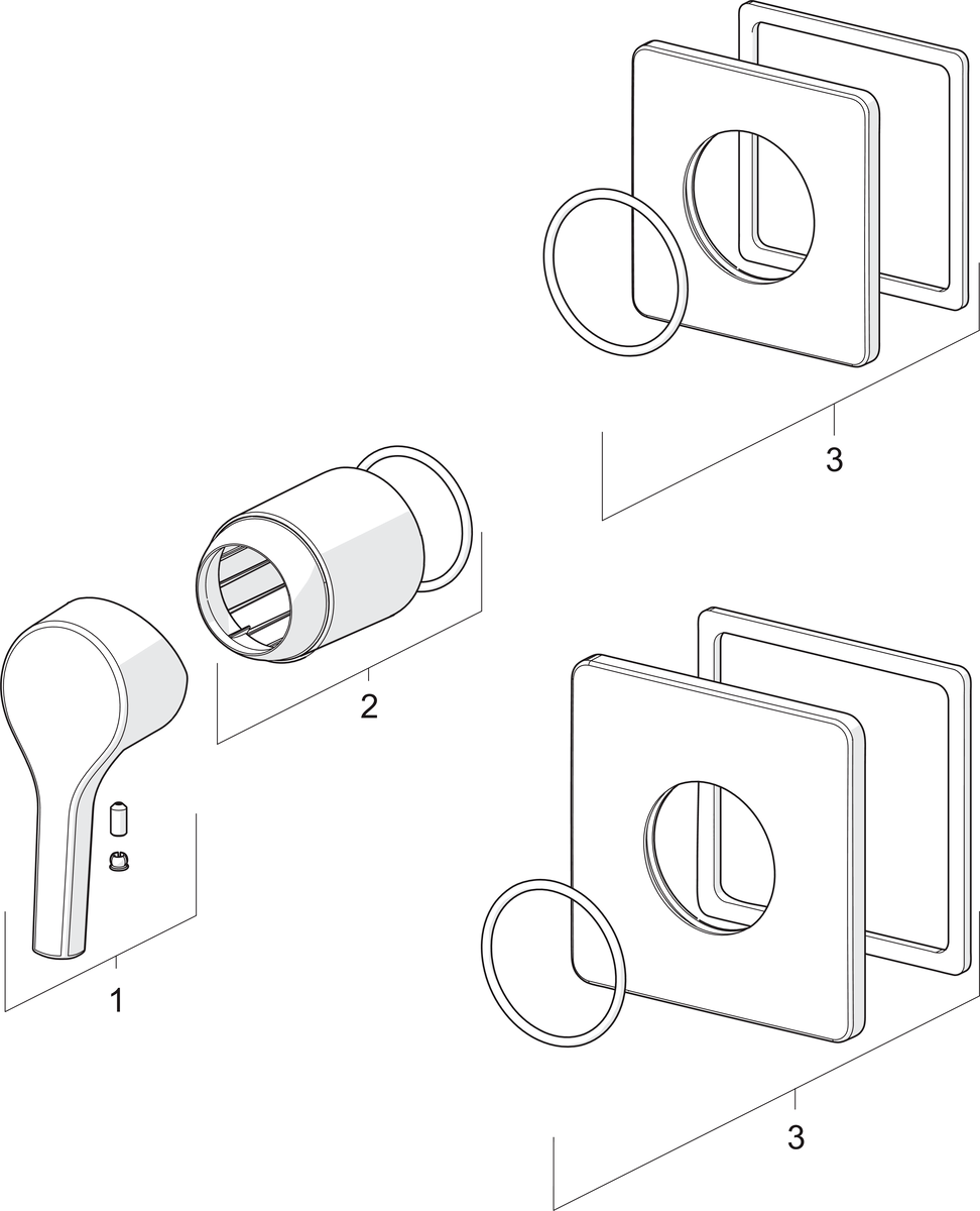 Oras 3985H Панель смесителя для душа 3985H Saga Style Хром  - Вид №4