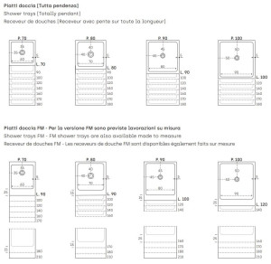 Поддон для душа с прямоугольным напольным покрытием Aquatek