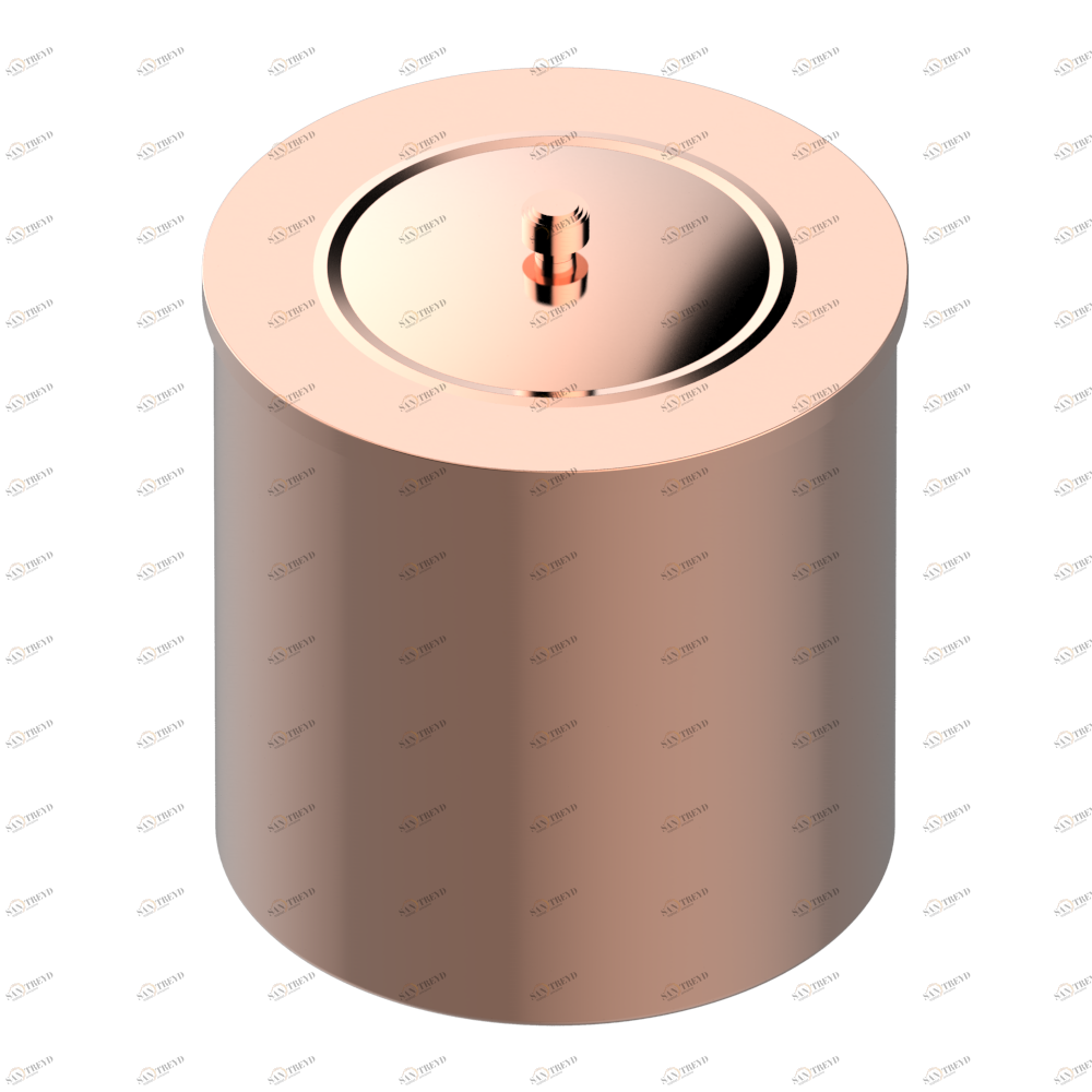 G4P-712CL WASTE BASKET WITH COVER Diameter : 200 mm Thg-paris Серия "О" Blush PVD G4P-712CL CAT.F