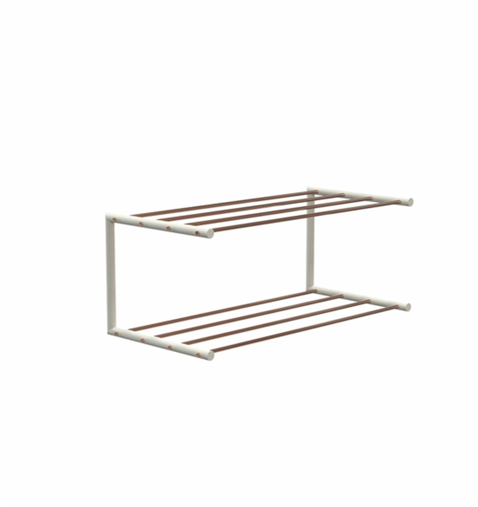 FROST Полка для обуви 1, 60cm » медь / белый Нержавеющая сталь Белый / медь N1929-CW 