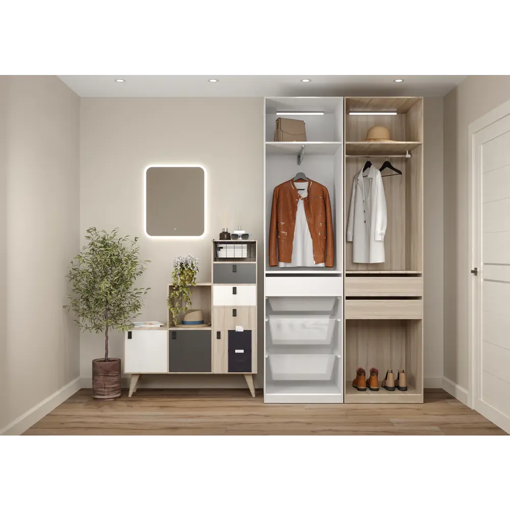 SPACEO Полка KUB для стеллажей - дуб гикори джексон 82731907 Spaceo Kub STLM-0034898 - Вид №9