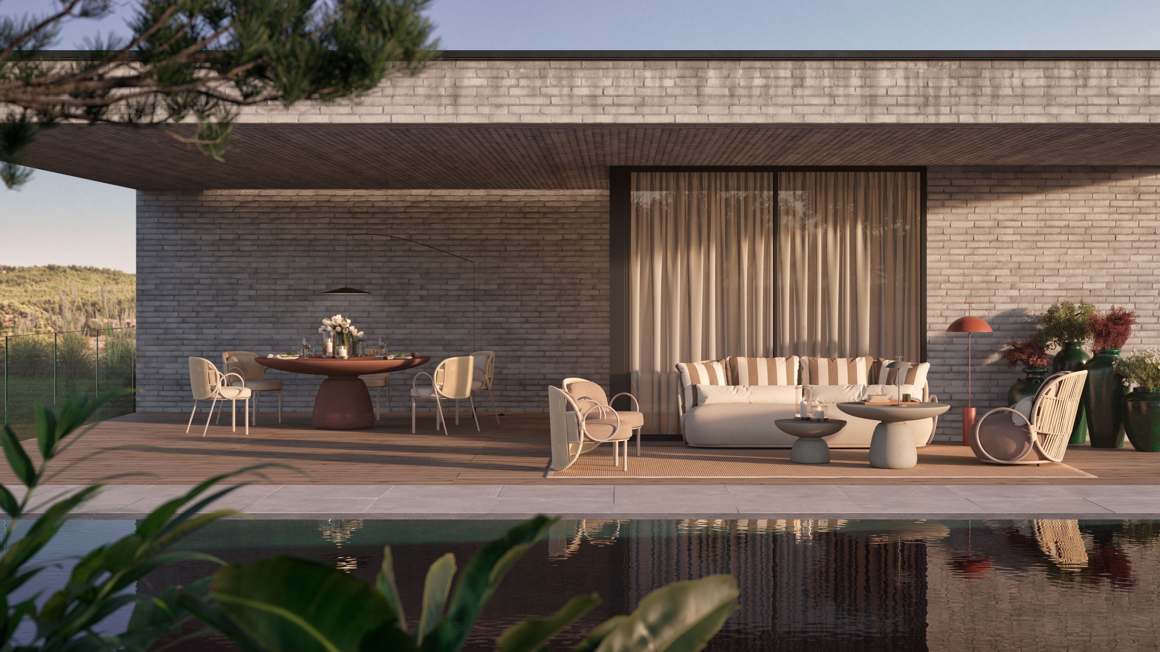 3-местный садовый диван Amura креольский ARCH-00069645 - Вид №4