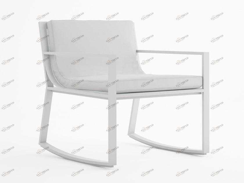 GANDIABLASCO Кресло-качалка из термолакированного алюминия с подлокотниками Blau sun-id-1435226