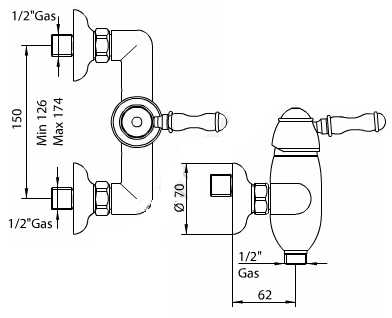 8581200000 Смеситель Bandini Antico Santreyd - Вид №1
