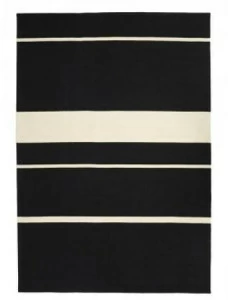 valerie_objects Прямоугольный коврик ручной работы из шерсти в полоску  V7017004l/m/s