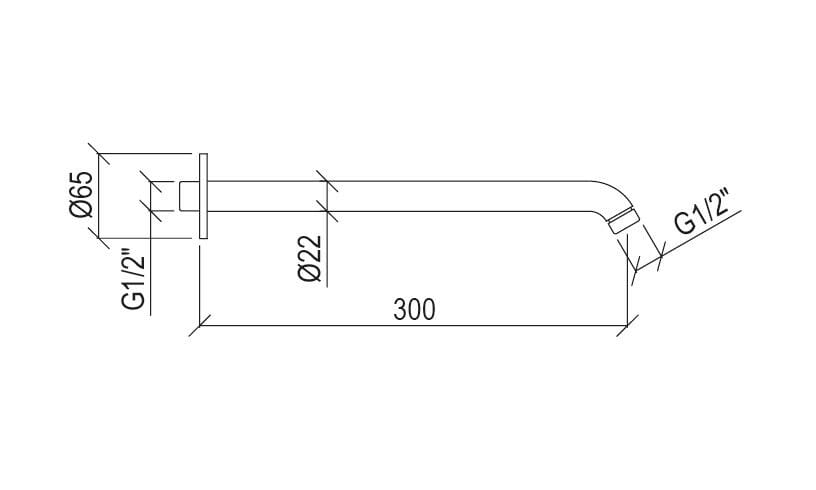 Настенный душ из нержавеющей стали Tubico Луара ARCH-00104370 - Вид №3
